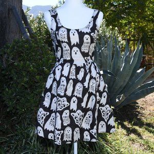 Modcloth Retrolicious Halloween Ghost Dress